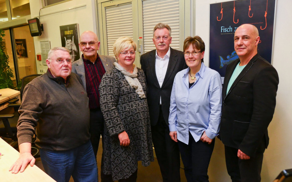 v.l.n.r. Walter Sluyter, Gert Hölzel, Ute Schäfer, Lutz Herrmann, Ute Broszies-Klein, Dirk Böhme