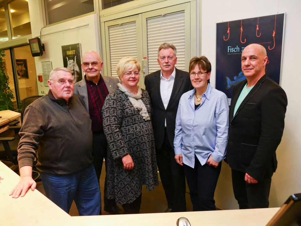 v.l.n.r. Walter Sluyter, Gert Hölzel, Ute Schäfer, Lutz Herrmann, Ute Broszies-Klein, Dirk Böhme