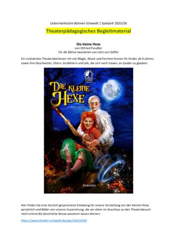 Die kleine Hexe - Theaterpädagogisches Begleitmaterial_ubs