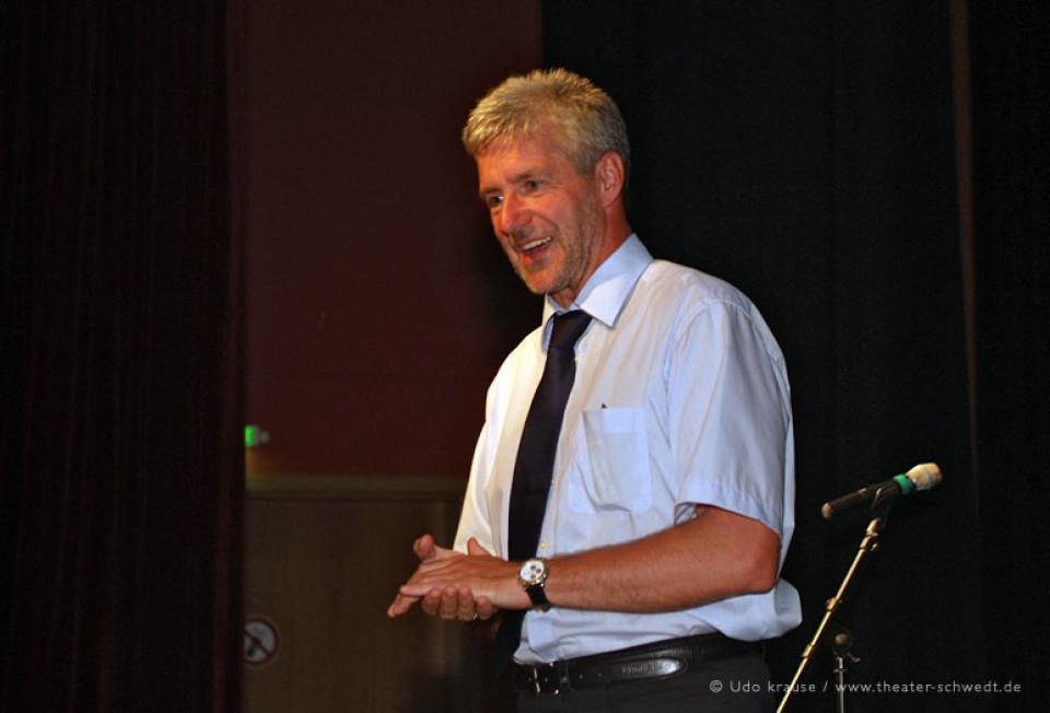 Holger Rupprecht, Minister für Jugend, Bildung und Sport des Landes Brandenburg und Schirmherr des 13. Schultheaterfestes