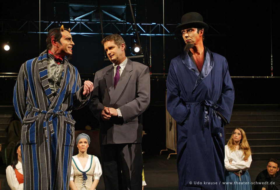 Faust I, Vorspiel auf dem Theater - St. von Soden (Dichter), U. Schneider (Direktor), U. Schmiedel (Lustige Person)